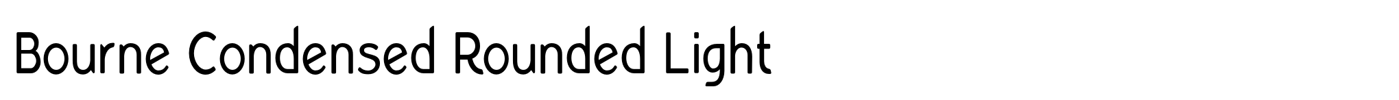 Bourne Condensed Rounded Light image